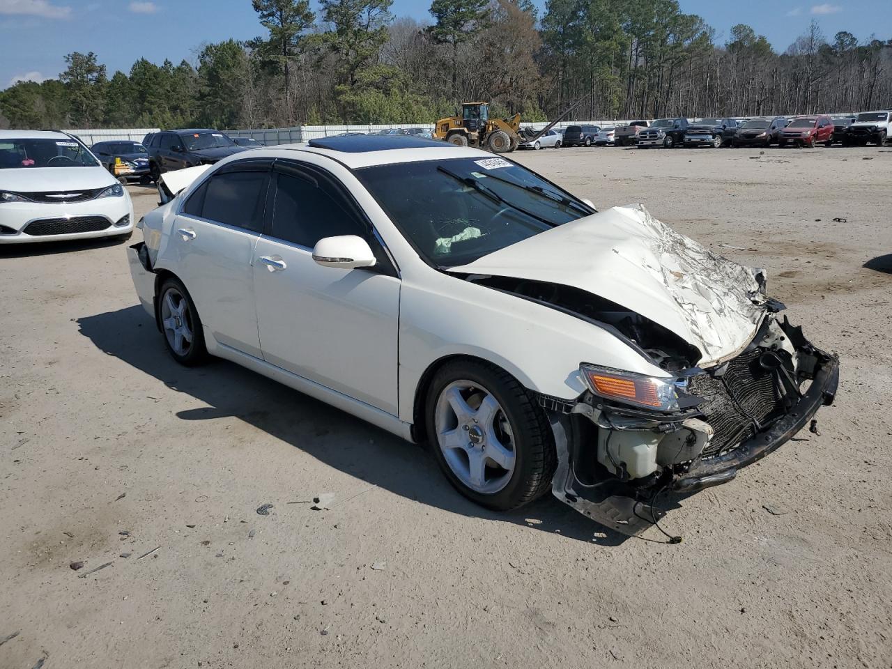 2004 Acura TSX VIN JH4CL96954C027695 Copart auction photo, front end / rear end damage thumbnail 4