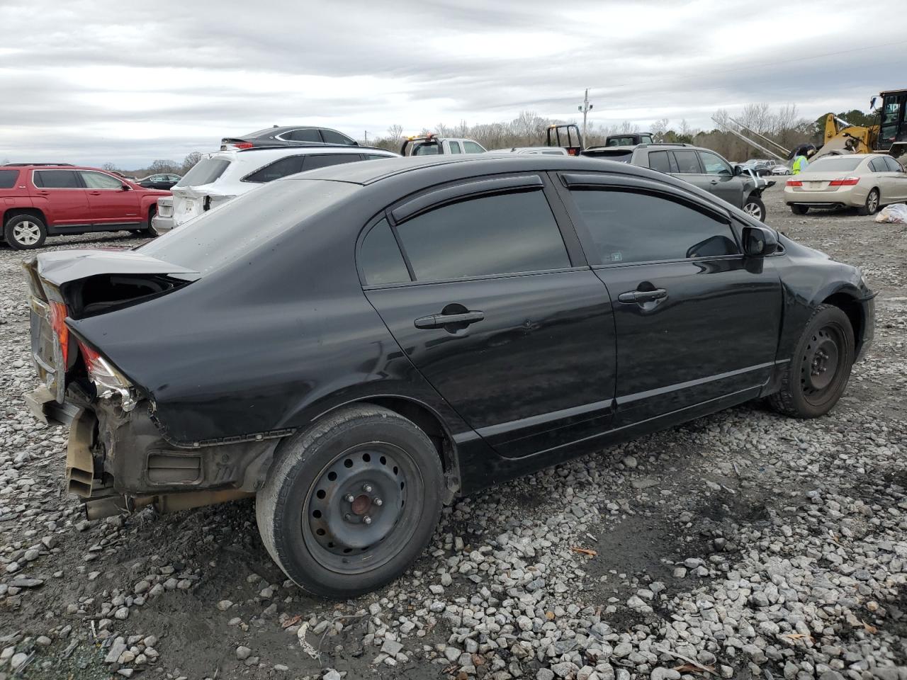 2007 Honda Civic VIN 1HGFA16597L009516 Copart auction photo, rear end damage thumbnail 3