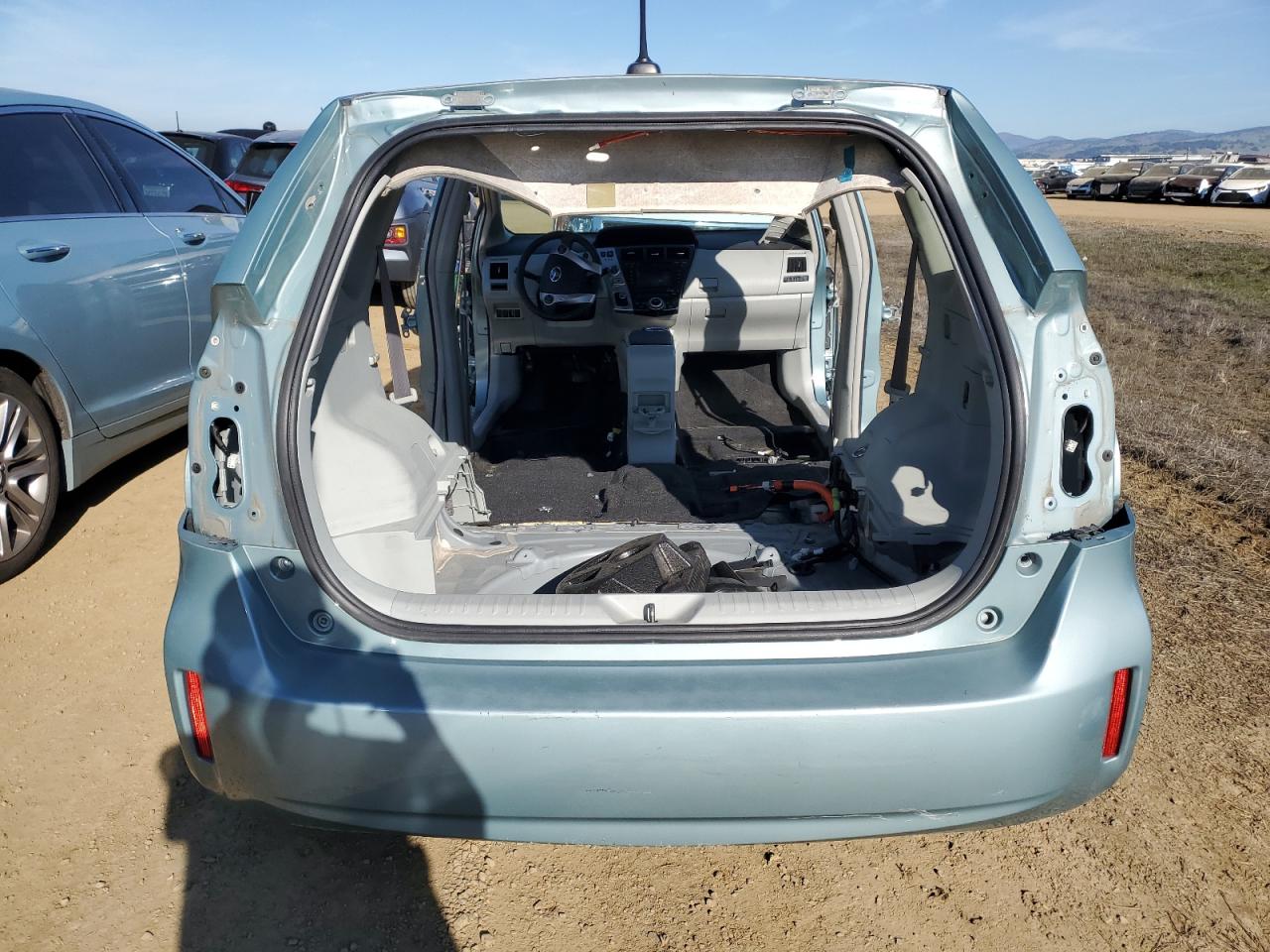 2013 Toyota Prius VIN JTDZN3EU1D3275984 Copart auction photo, stripped damage thumbnail 6