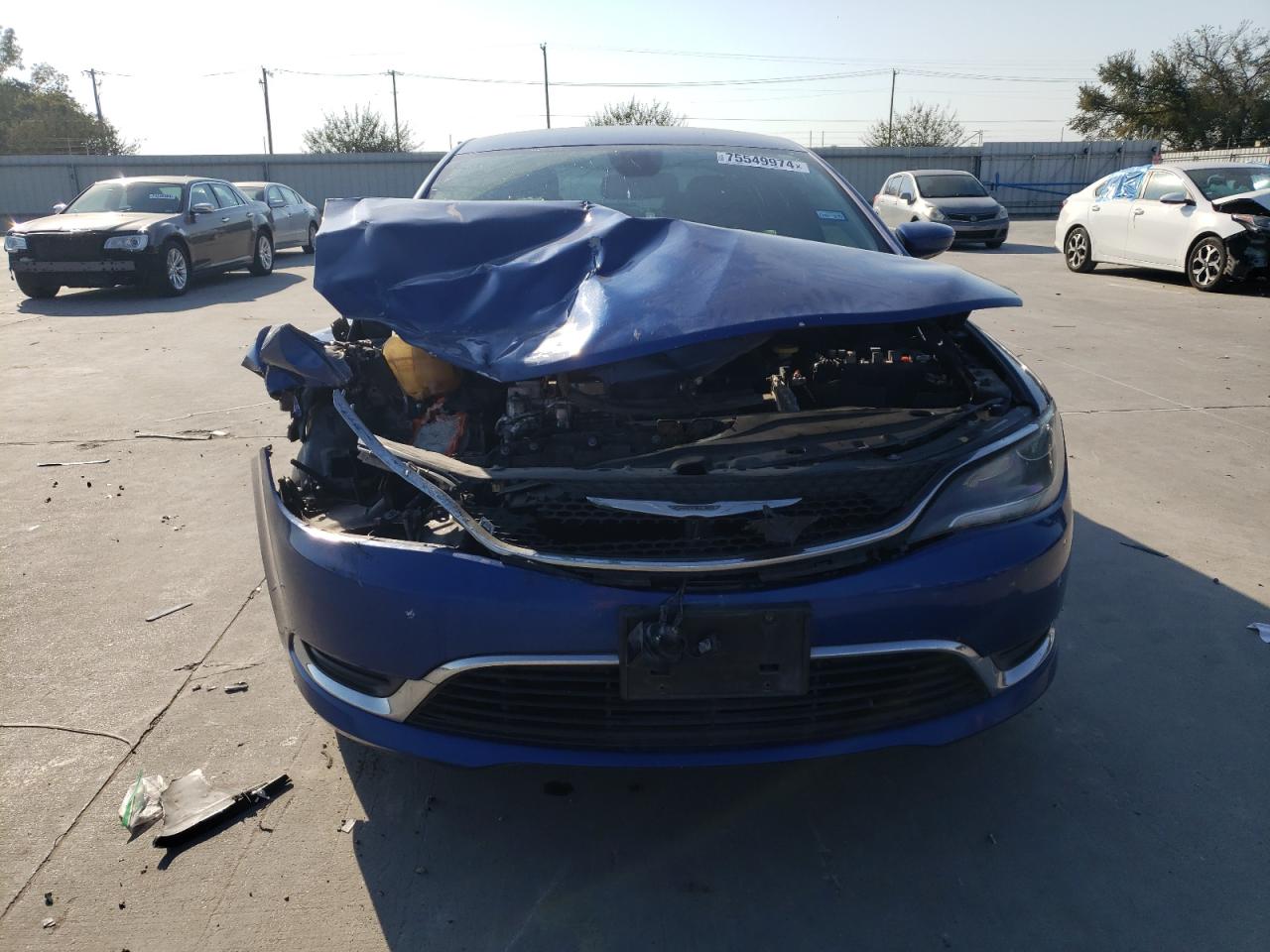 2015 Chrysler 200 VIN 1C3CCCAB0FN685364 Copart auction photo, front end damage thumbnail 5