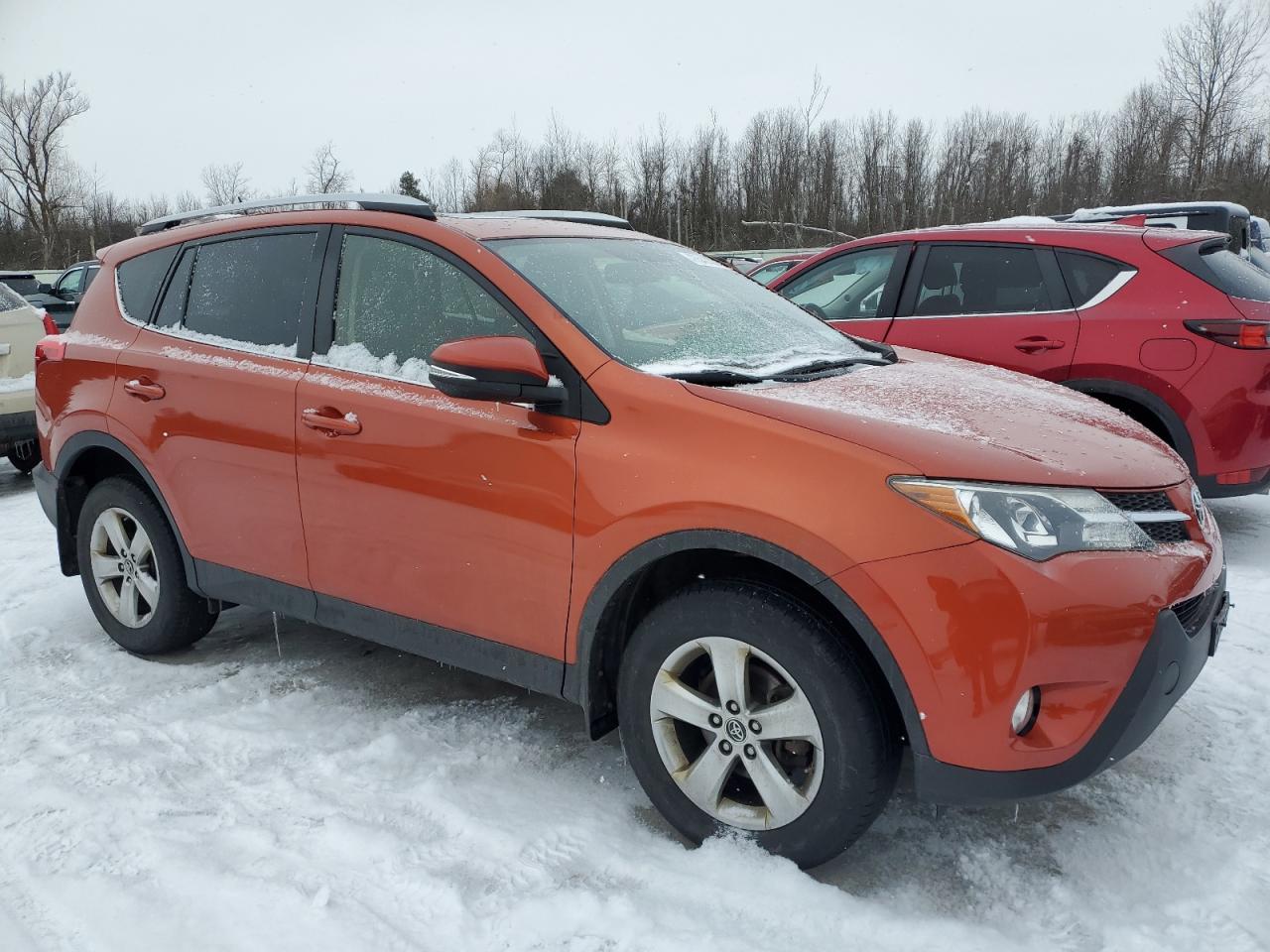 2015 Toyota RAV 4 VIN JTMRFREV8FJ048895 Copart auction photo, top/roof damage thumbnail 4