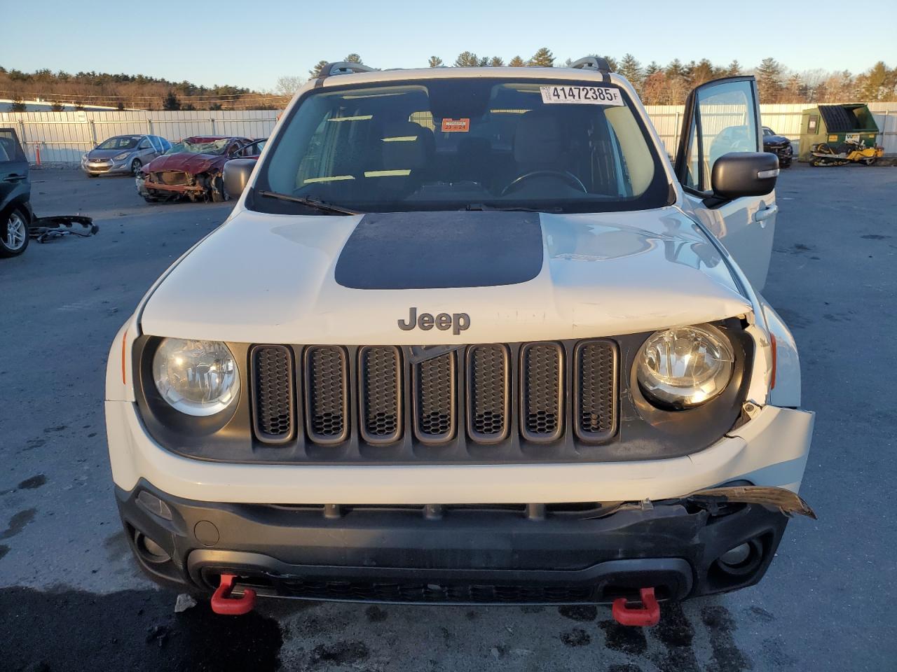 2017 Jeep Renegade VIN ZACCJBCB0HPE55987 Copart auction photo, front end damage thumbnail 11