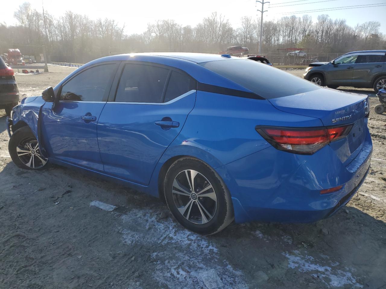 2021 Nissan Sentra VIN 3N1AB8CV3MY318519 Copart auction photo, front end / minor dent/scratches damage thumbnail 2