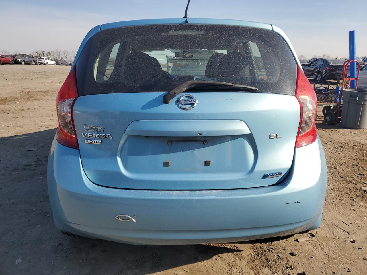 2014 Nissan Versa VIN 3N1CE2CPXEL424527 Copart auction photo, normal wear / minor dent/scratches damage thumbnail 6