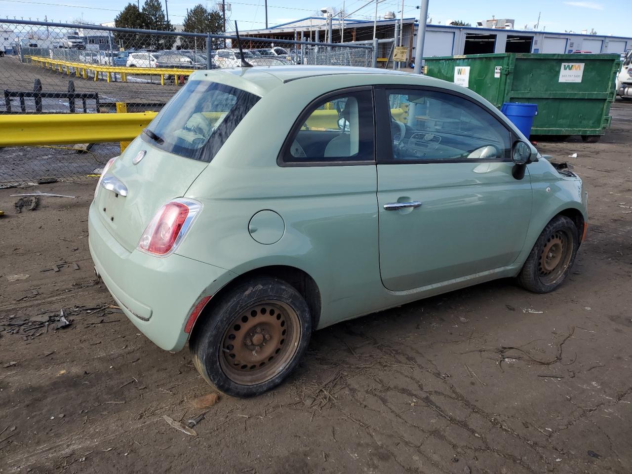 2012 Fiat 500 VIN 3C3CFFAR6CT381067 Copart auction photo, front end damage thumbnail 3