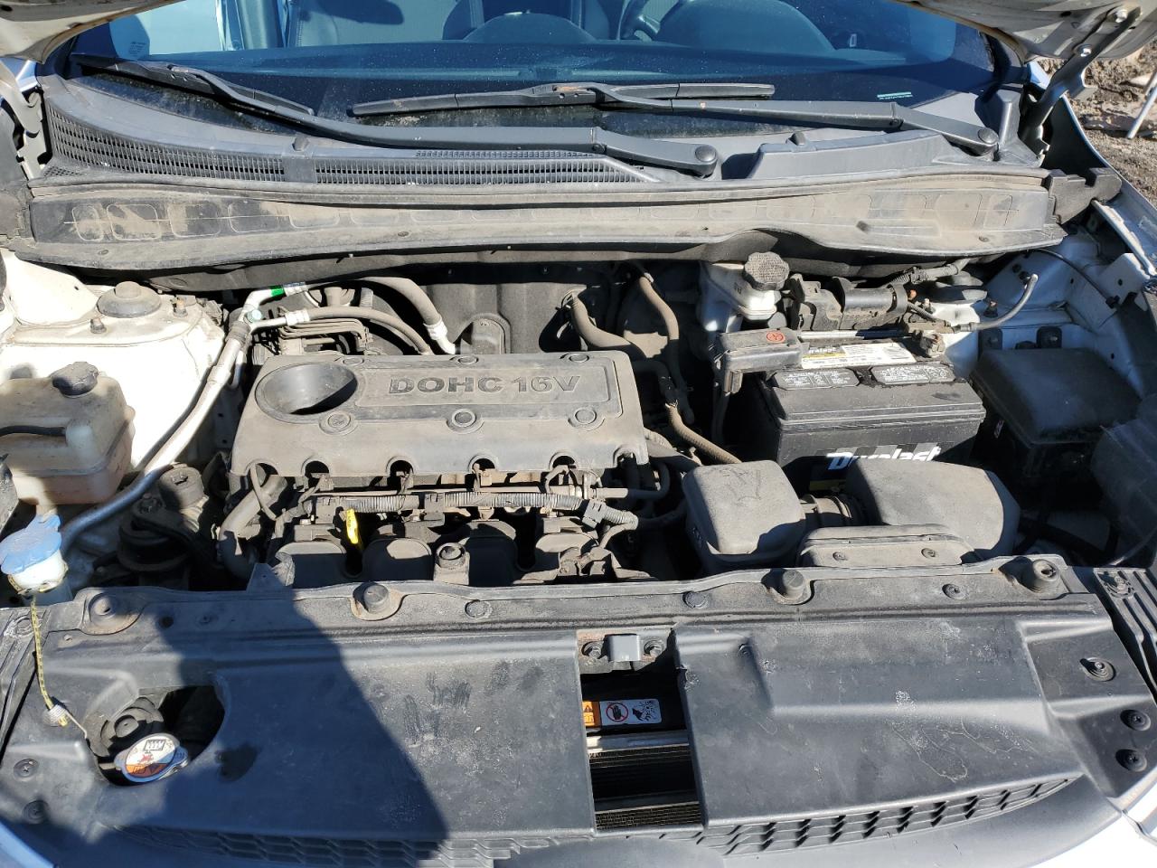 2013 Hyundai Tucson VIN KM8JUCAC5DU738034 Copart auction photo, front end damage thumbnail 11