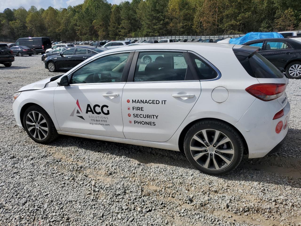 2018 Hyundai Elantra VIN KMHH35LE0JU030698 Copart auction photo, front end / minor dent/scratches damage thumbnail 2