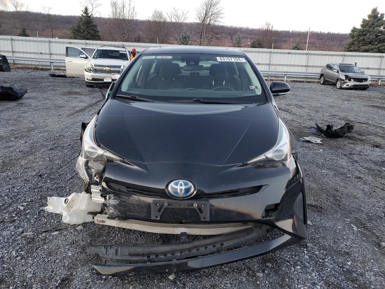 2017 Toyota Prius VIN JTDKARFU1H3531884 Copart auction photo, front end / undercarriage damage thumbnail 5