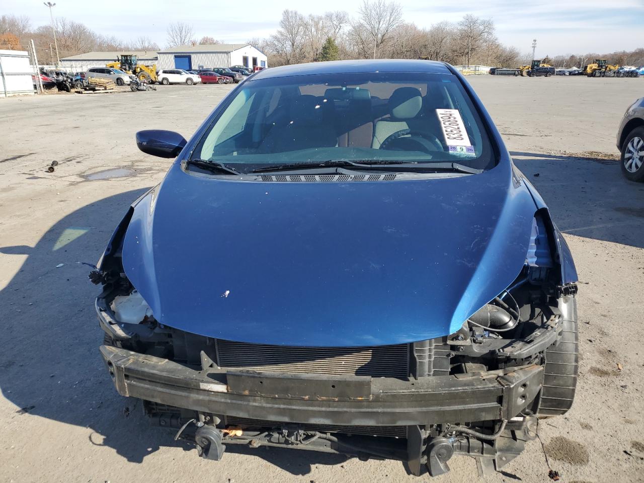 2015 Hyundai Elantra VIN 5NPDH4AEXFH571146 Copart auction photo, front end / vandalism damage thumbnail 5
