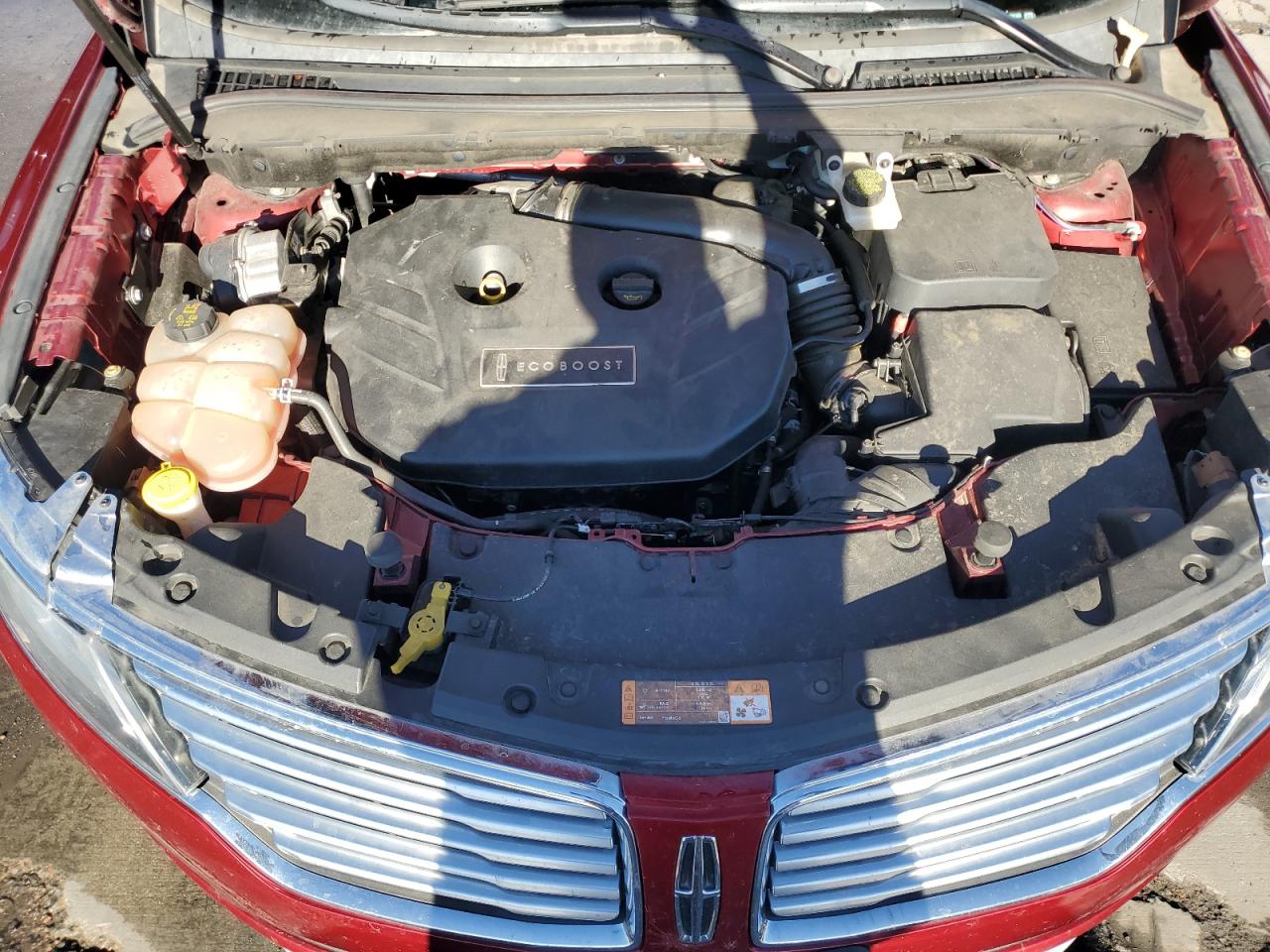 2015 Lincoln MKZ VIN 5LMTJ2AH5FUJ09185 Copart auction photo, side / front end damage thumbnail 12