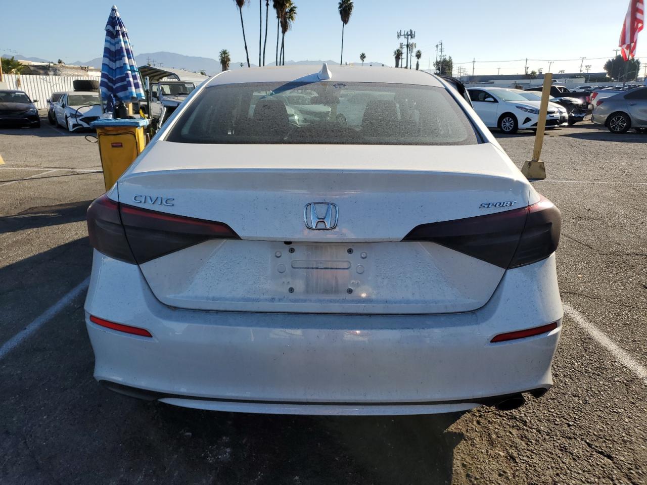 2022 Honda Civic VIN 2HGFE2F58NH539352 Copart auction photo, side damage thumbnail 6