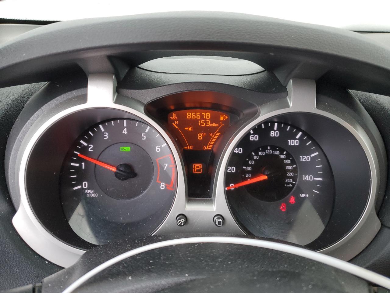 2013 Nissan Juke VIN JN8AF5MVXDT206795 Copart auction photo, front end damage thumbnail 9