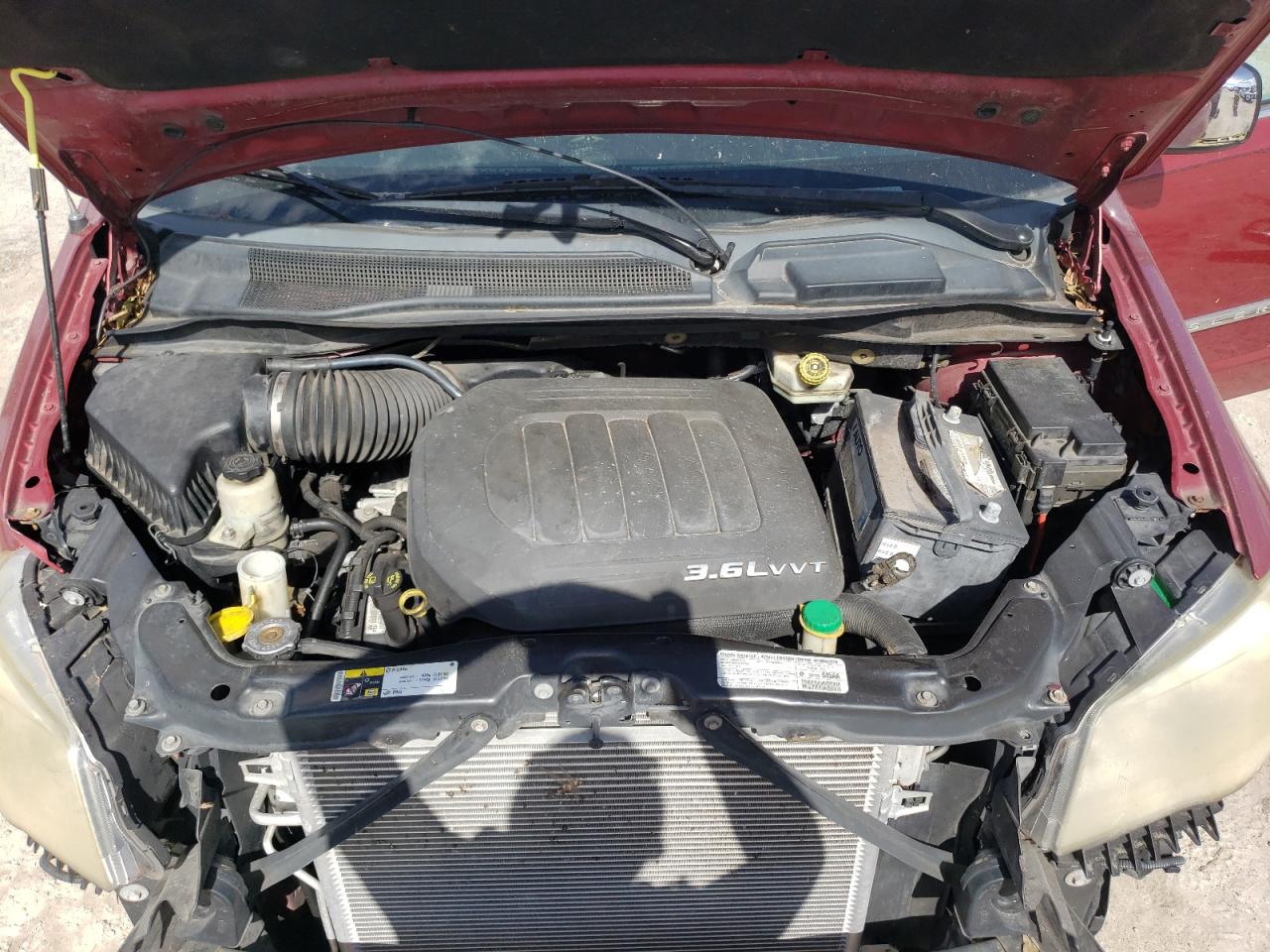 2013 Chrysler Town & Country VIN 2C4RC1CG3DR660803 Copart auction photo, front end / side damage thumbnail 12