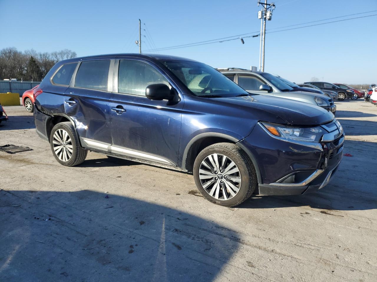 2019 Mitsubishi Outlander VIN JA4AD2A32KZ053742 Copart auction photo, rear end / side damage thumbnail 4