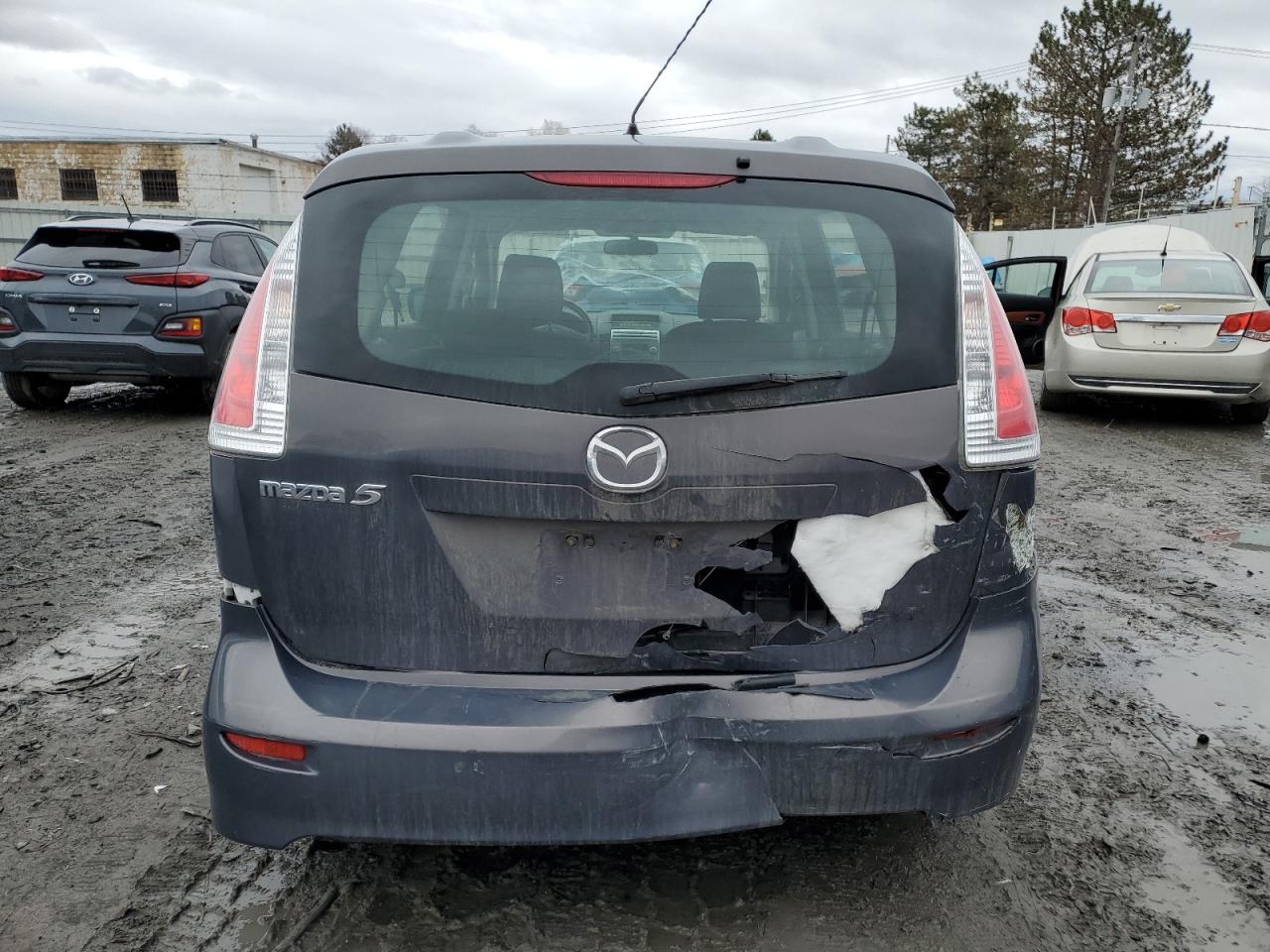 2009 Mazda 5 VIN JM1CR29L590338583 Copart auction photo, rear end / front end damage thumbnail 6