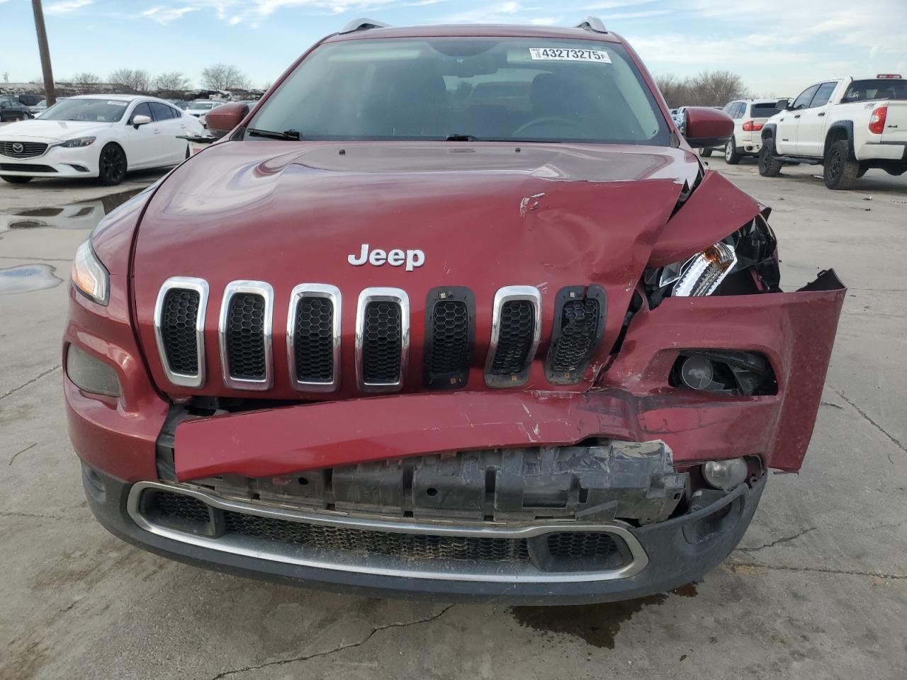 2015 Jeep Grand Cherokee VIN 1C4PJLDS8FW732410 Copart auction photo, front end / side damage thumbnail 5