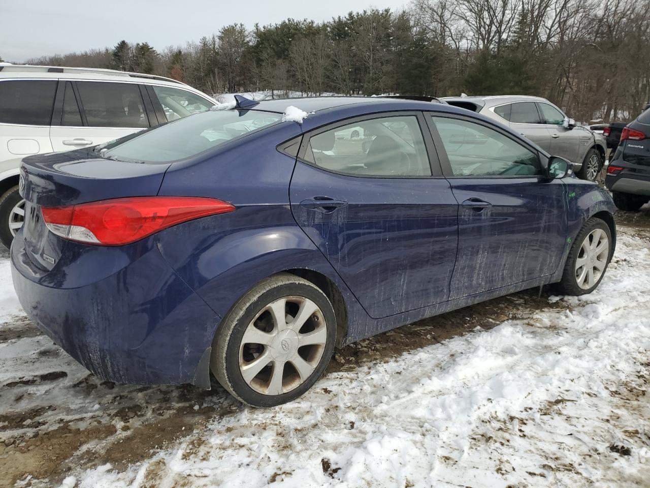 2013 Hyundai Elantra VIN 5NPDH4AE0DH214409 Copart auction photo, front end / minor dent/scratches damage thumbnail 3