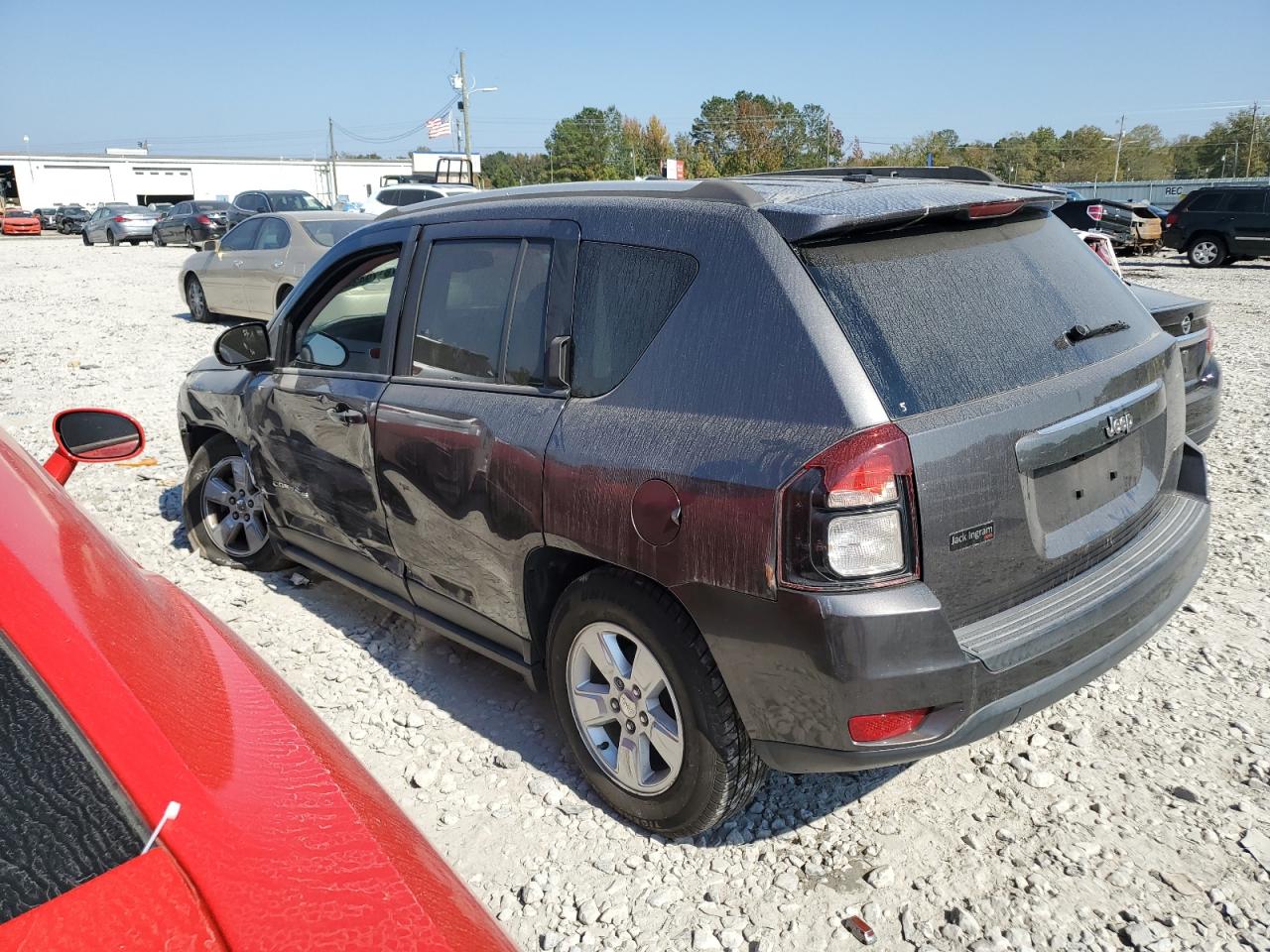 2017 Jeep Compass VIN 1C4NJCBA8HD189303 Copart auction photo, front end / side damage thumbnail 2