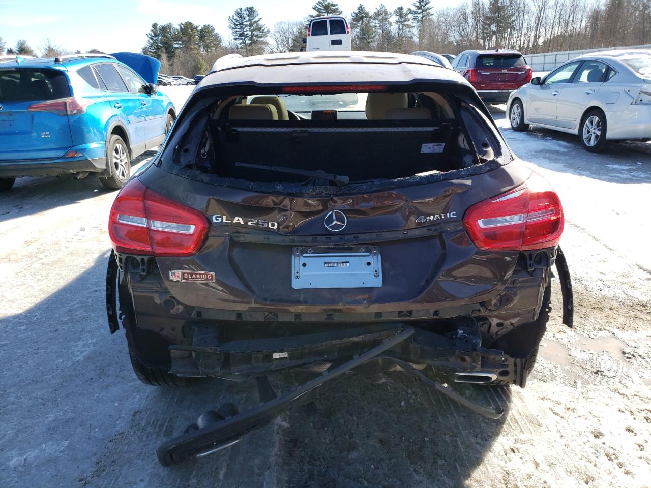 2017 Mercedes-Benz GLA-klasse VIN WDCTG4GB3HJ350505 Copart auction photo, rear end / front end damage thumbnail 6