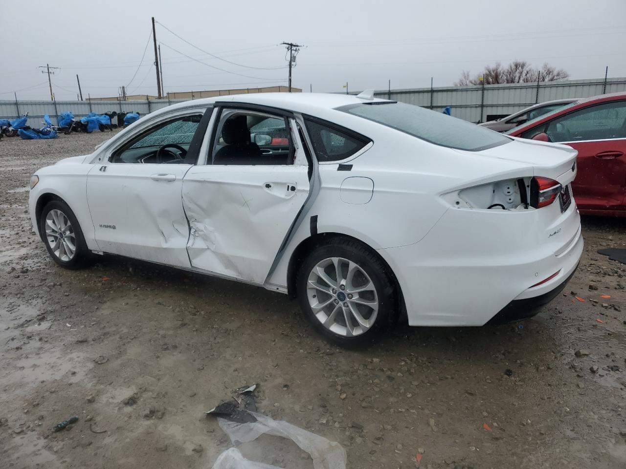 2019 Ford Fusion VIN 3FA6P0LU2KR109198 Copart auction photo, all over damage thumbnail 2