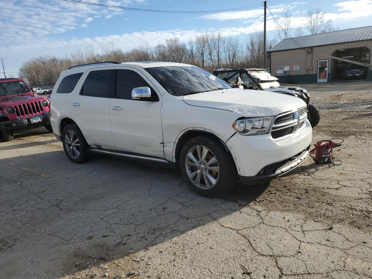 2011 Dodge Durango VIN 1D4SE4GT1BC705136 Copart auction photo, side / front end damage thumbnail 4