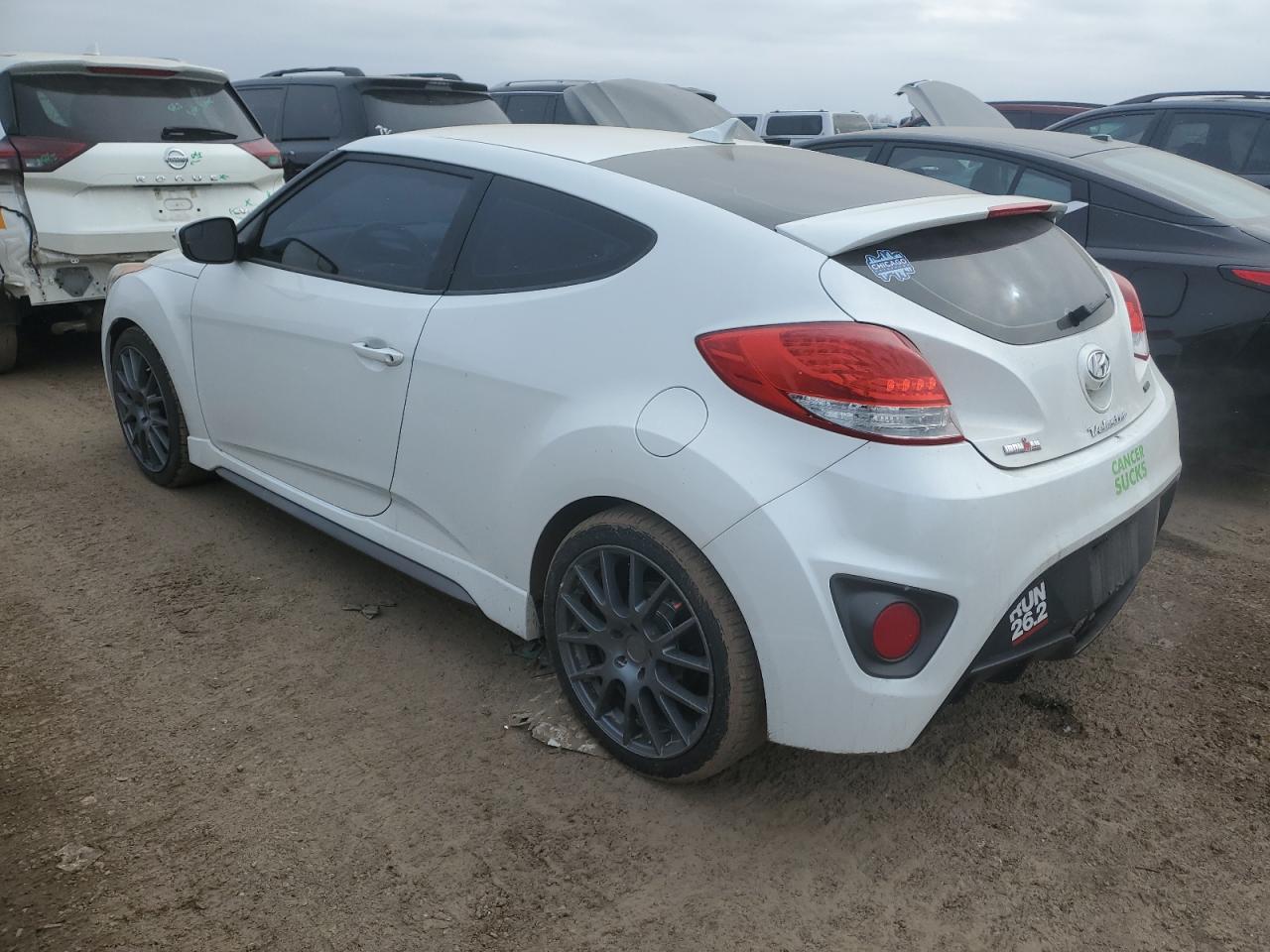2014 Hyundai Veloster VIN KMHTC6AE5EU203494 Copart auction photo, side / minor dent/scratches damage thumbnail 2
