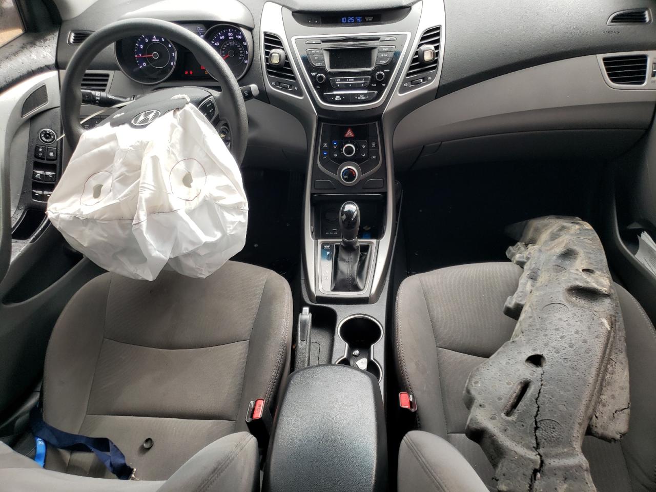 2016 Hyundai Elantra VIN 5NPDH4AE7GH668354 Copart auction photo, front end / side damage thumbnail 8