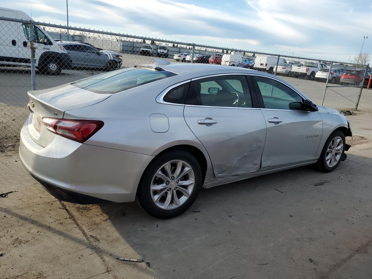 2020 Chevrolet Malibu VIN 1G1ZD5ST1LF037259 Copart auction photo, front end / side damage thumbnail 3