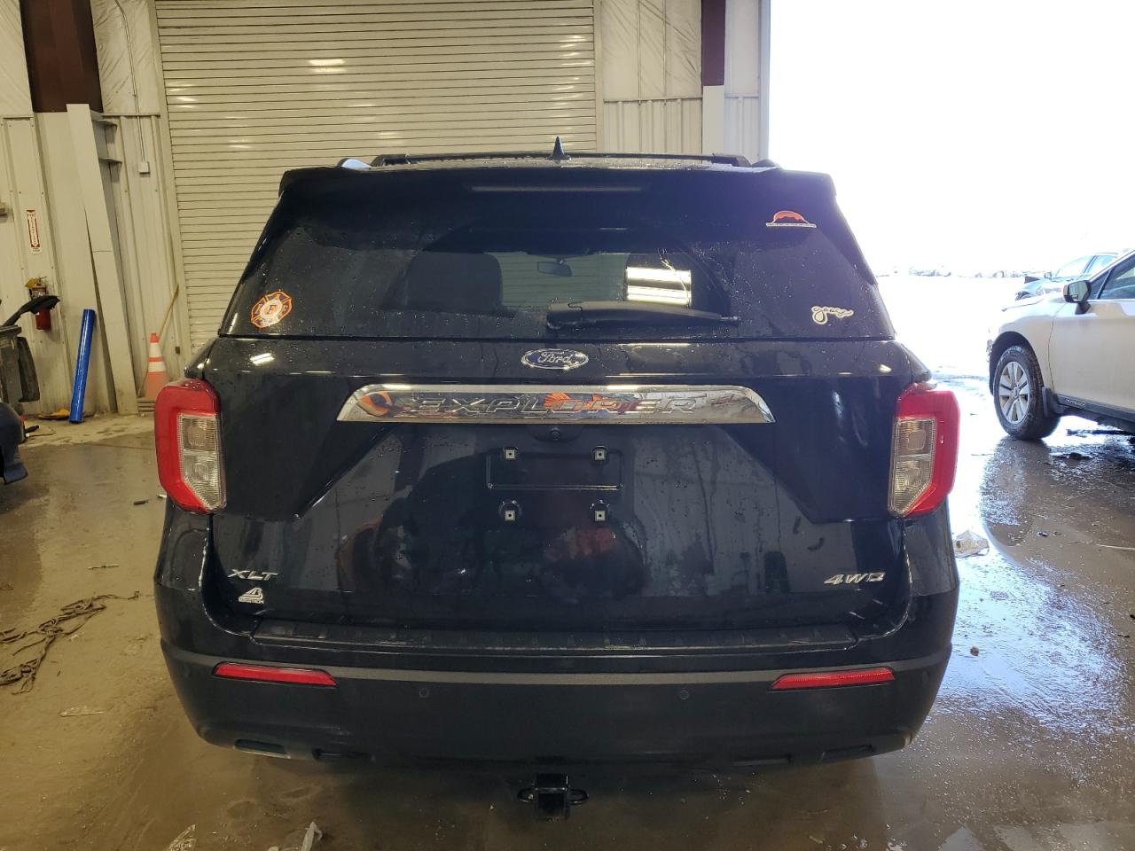 2022 Ford Explorer VIN 1FMSK8DH8NGA62726 Copart auction photo, side / front end damage thumbnail 6