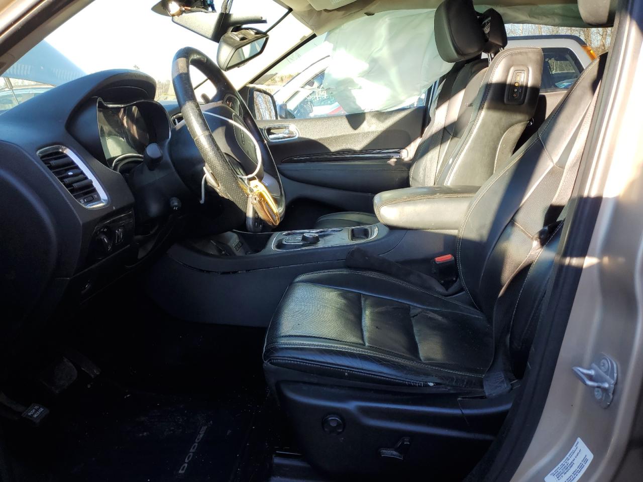 2014 Dodge Durango VIN 1C4RDJEG0EC425313 Copart auction photo, side / front end damage thumbnail 7