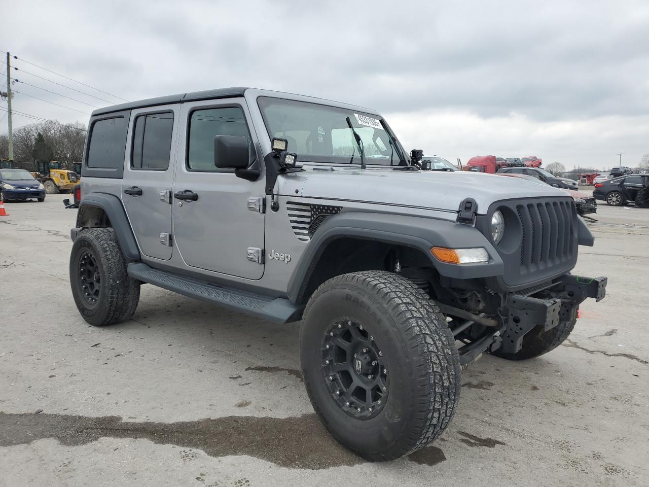 2019 Jeep Wrangler VIN 1C4HJXDN6KW552956 Copart auction photo, minor dent/scratches damage thumbnail 4
