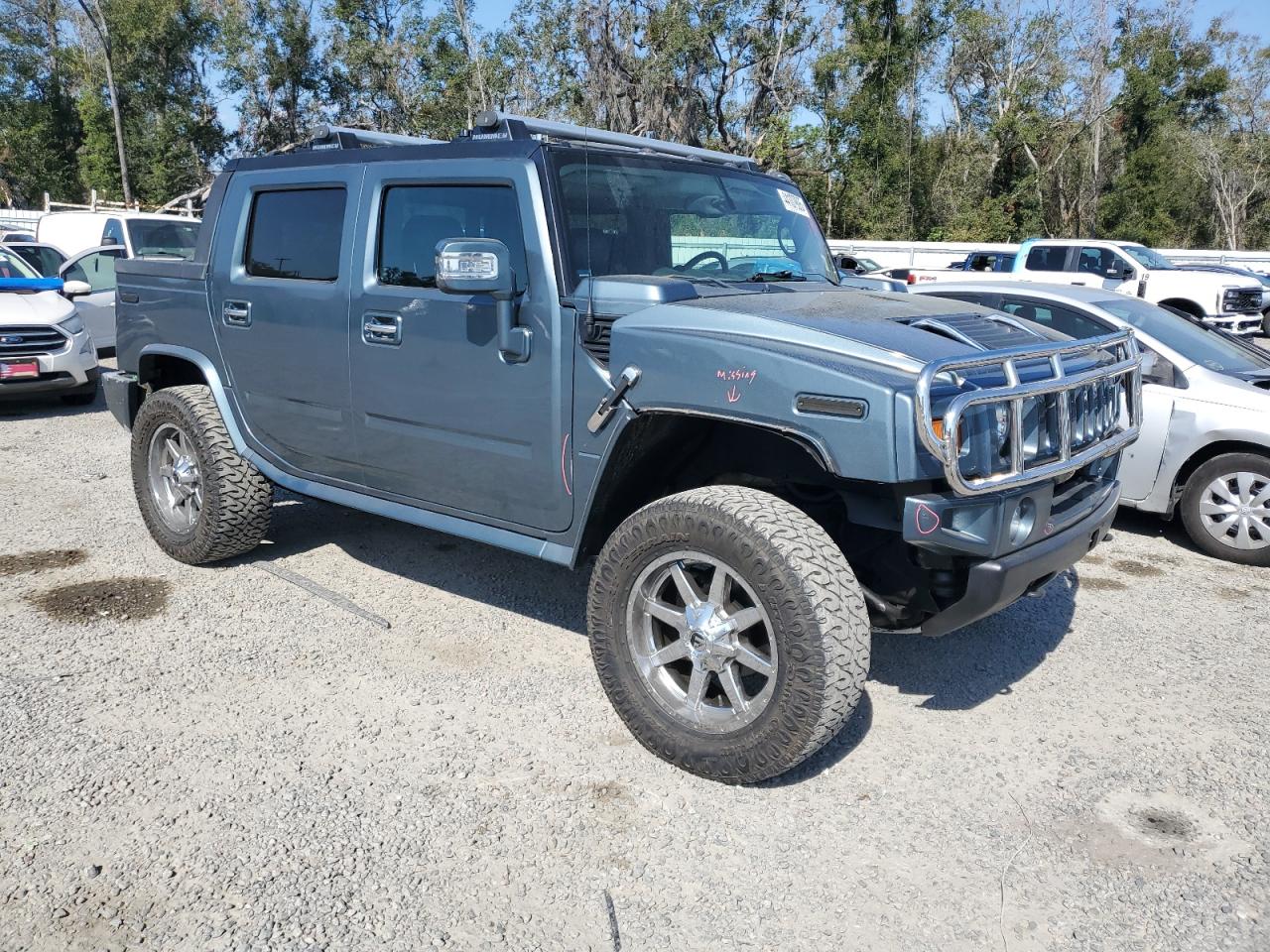 2007 Hummer H2 VIN 5GRGN22U87H100434 Copart auction photo, rear end damage thumbnail 4
