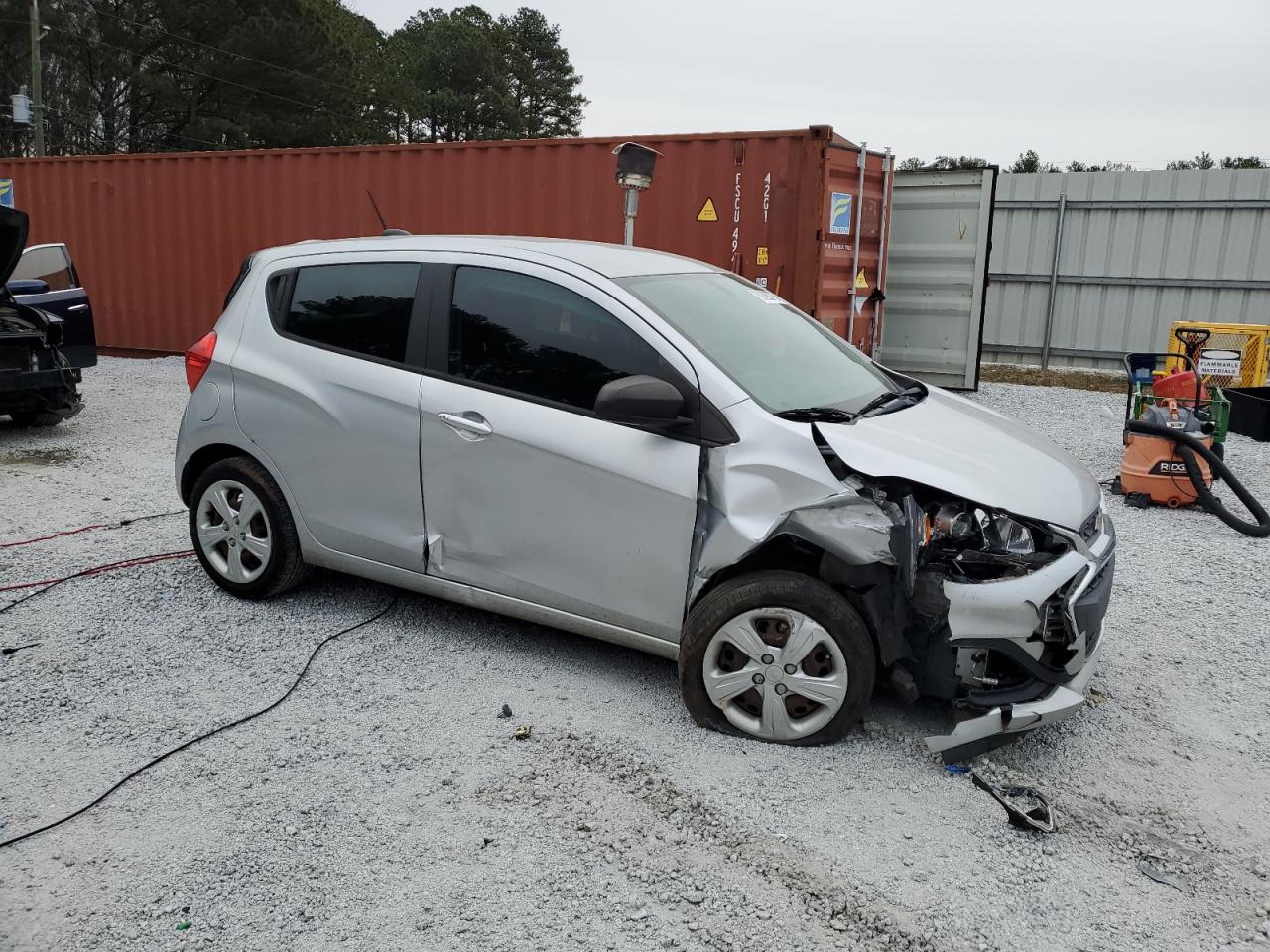 2019 Chevrolet Spark VIN KL8CB6SAXKC703034 Copart auction photo, front end / side damage thumbnail 4