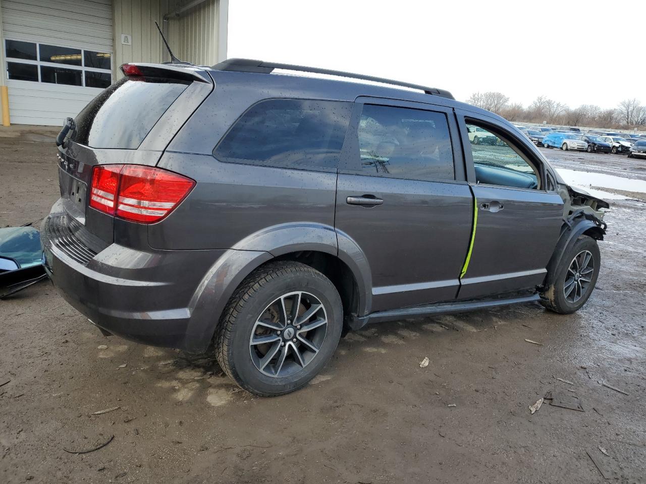 2018 Dodge Journey VIN 3C4PDCAB6JT384973 Copart auction photo, front end / side damage thumbnail 3