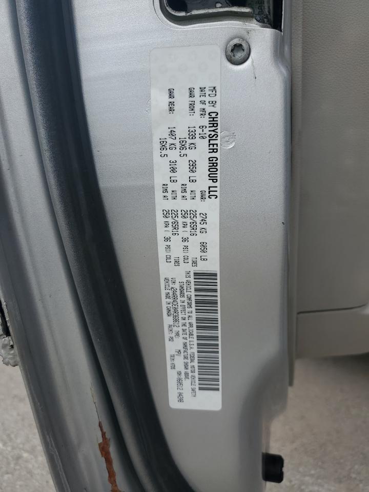 2010 Chrysler Town & Country VIN 2A4RR4DE0AR368612 Copart auction photo, front end damage thumbnail 15