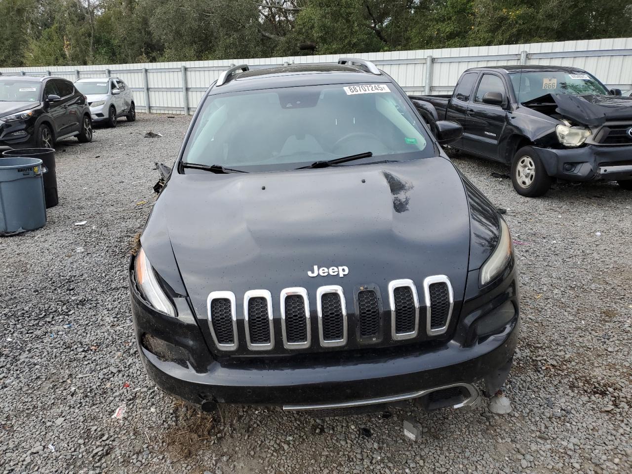 2014 Jeep Grand Cherokee VIN 1C4PJLDS2EW283160 Copart auction photo, side / front end damage thumbnail 5