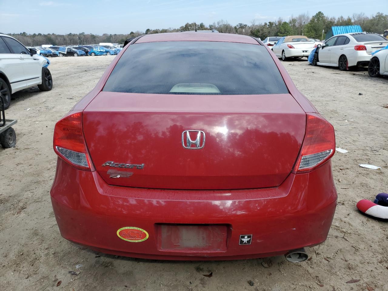 2012 Honda Accord VIN 1HGCS1B7XCA021218 Copart auction photo, front end / side damage thumbnail 6