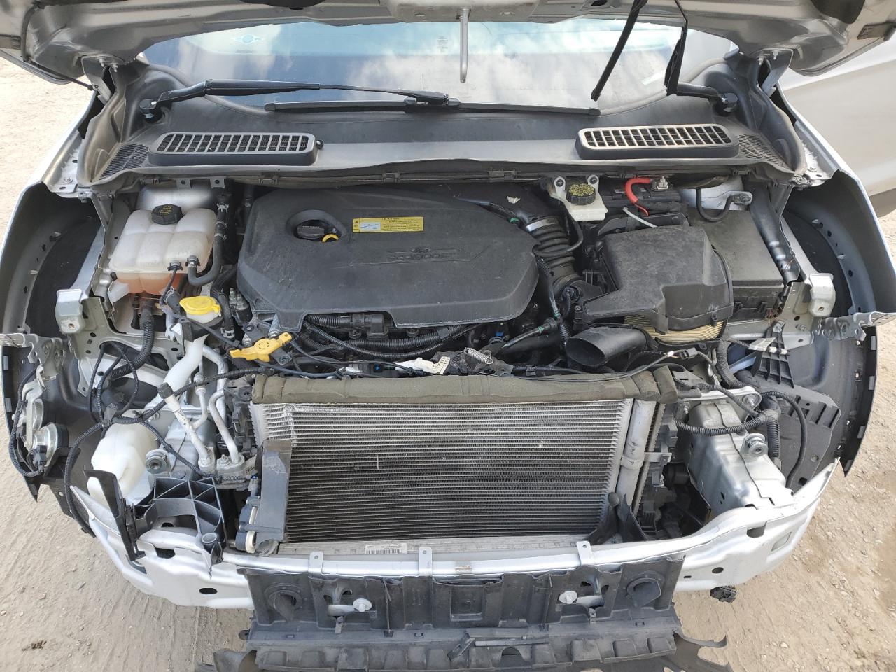 2014 Ford Escape VIN 1FMCU0GX2EUC49173 Copart auction photo, front end damage thumbnail 12