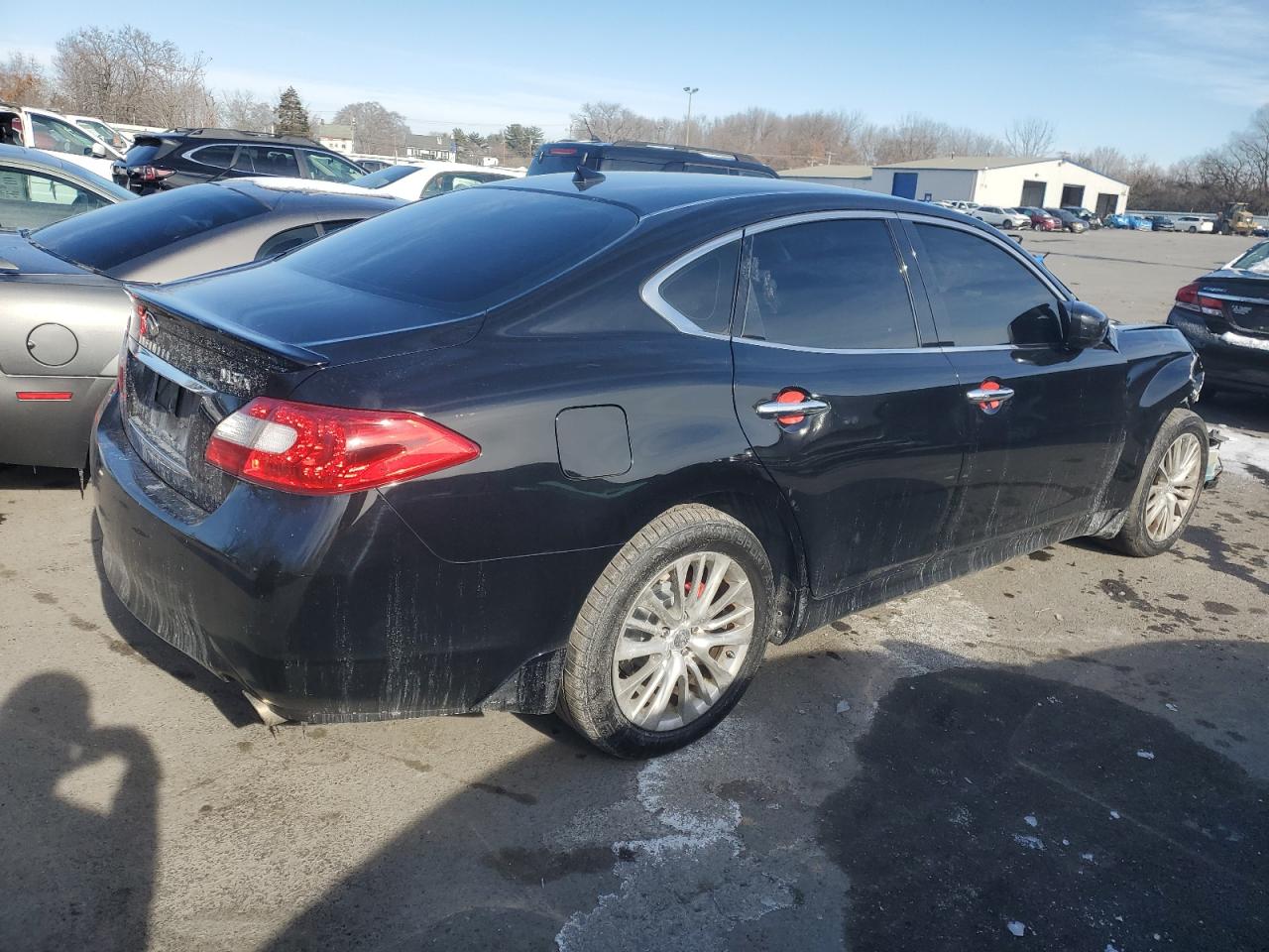 2012 Infiniti M VIN JN1BY1ARXCM393980 Copart auction photo, front end damage thumbnail 3