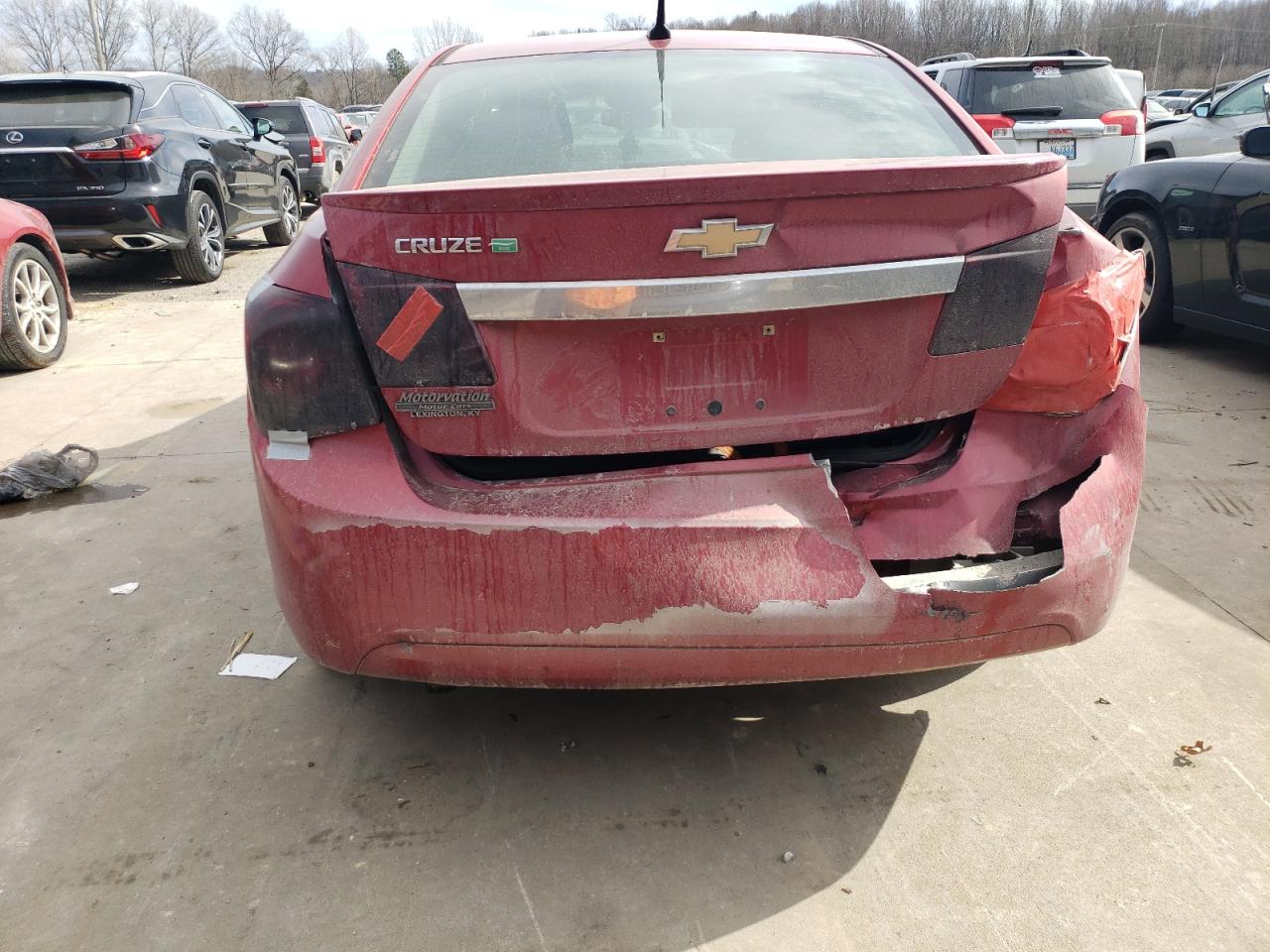 2012 Chevrolet Cruze VIN 1G1PK5SCXC7232400 Copart auction photo, rear end damage thumbnail 6