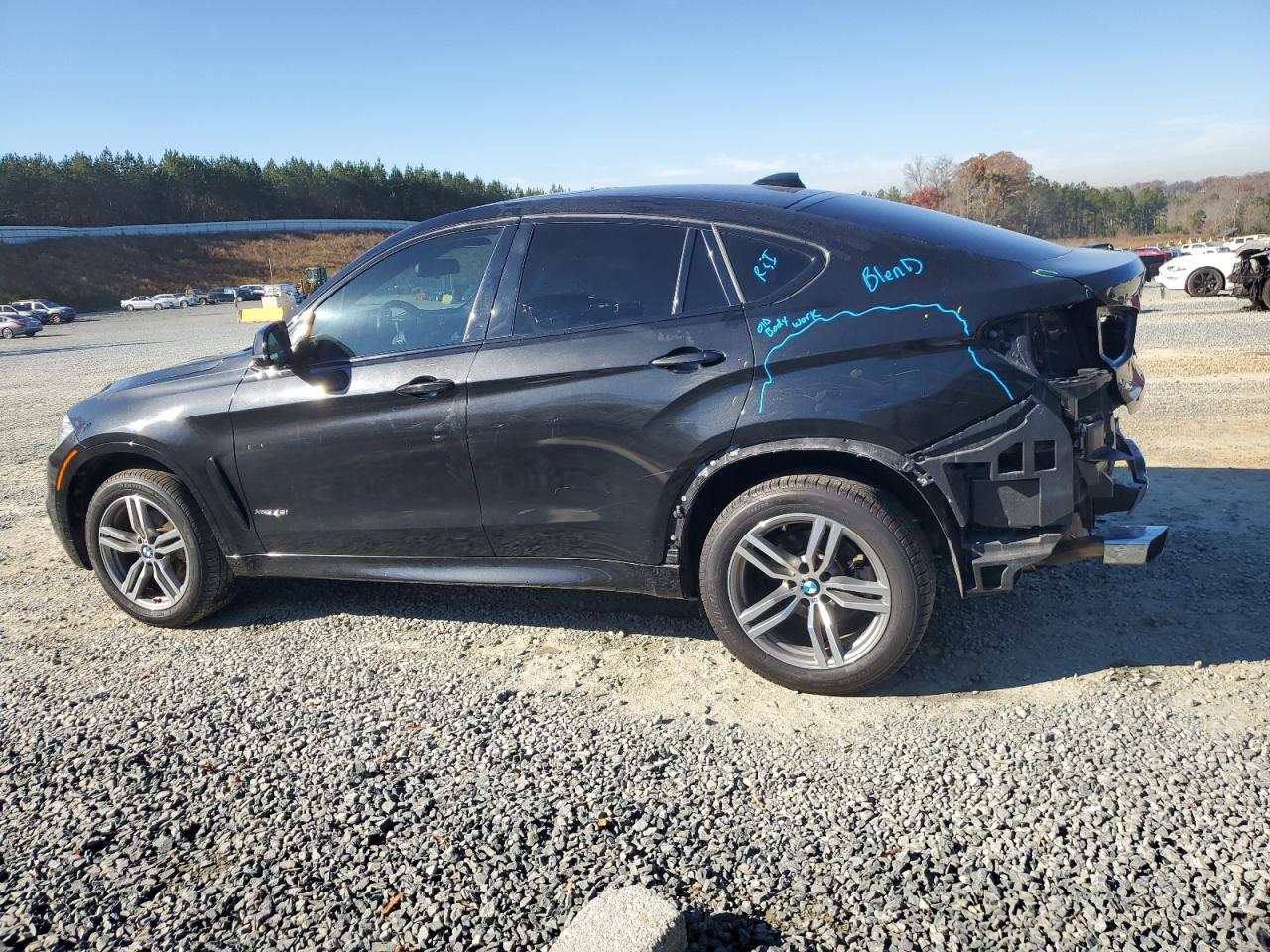 2019 BMW X6 VIN 5UXKU2C5XK0Z63988 Copart auction photo, all over damage thumbnail 2