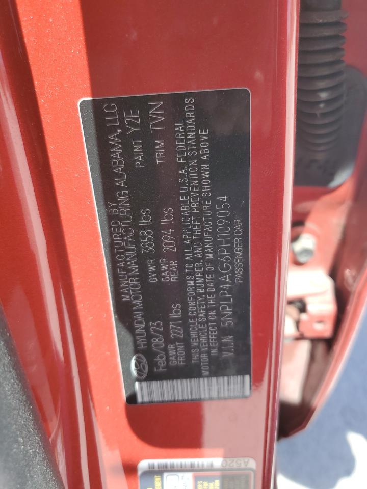 2023 Hyundai Elantra VIN 5NPLP4AG6PH109054 Copart auction photo, all over damage thumbnail 12
