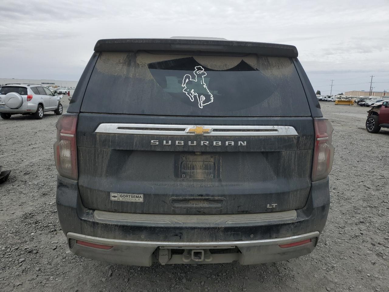 2022 Chevrolet Suburban VIN 1GNSKCKD8NR289756 Copart auction photo, front end damage thumbnail 6