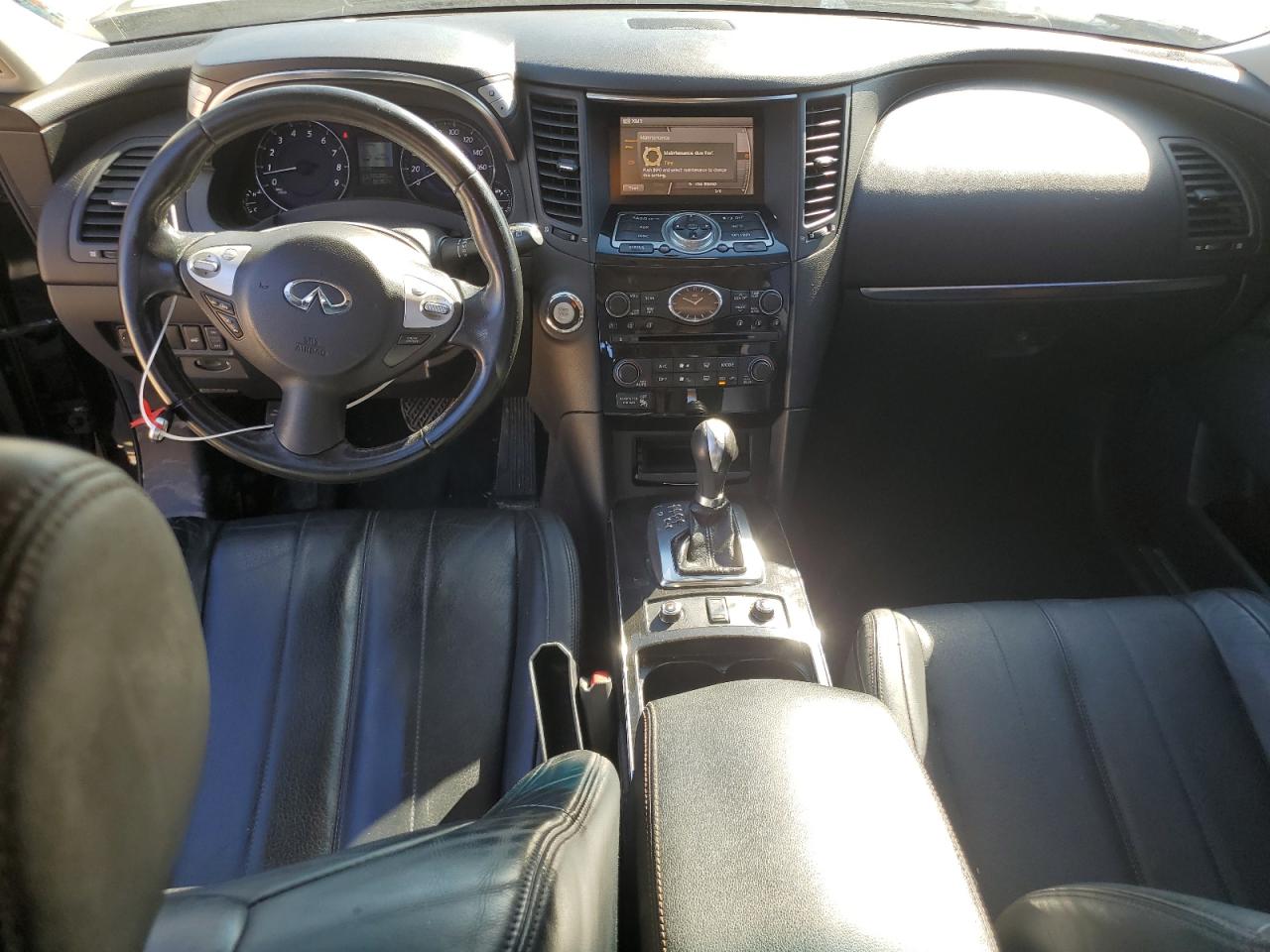 2016 Infiniti QX70 VIN JN8CS1MUXGM671032 Copart auction photo, front end / side damage thumbnail 8