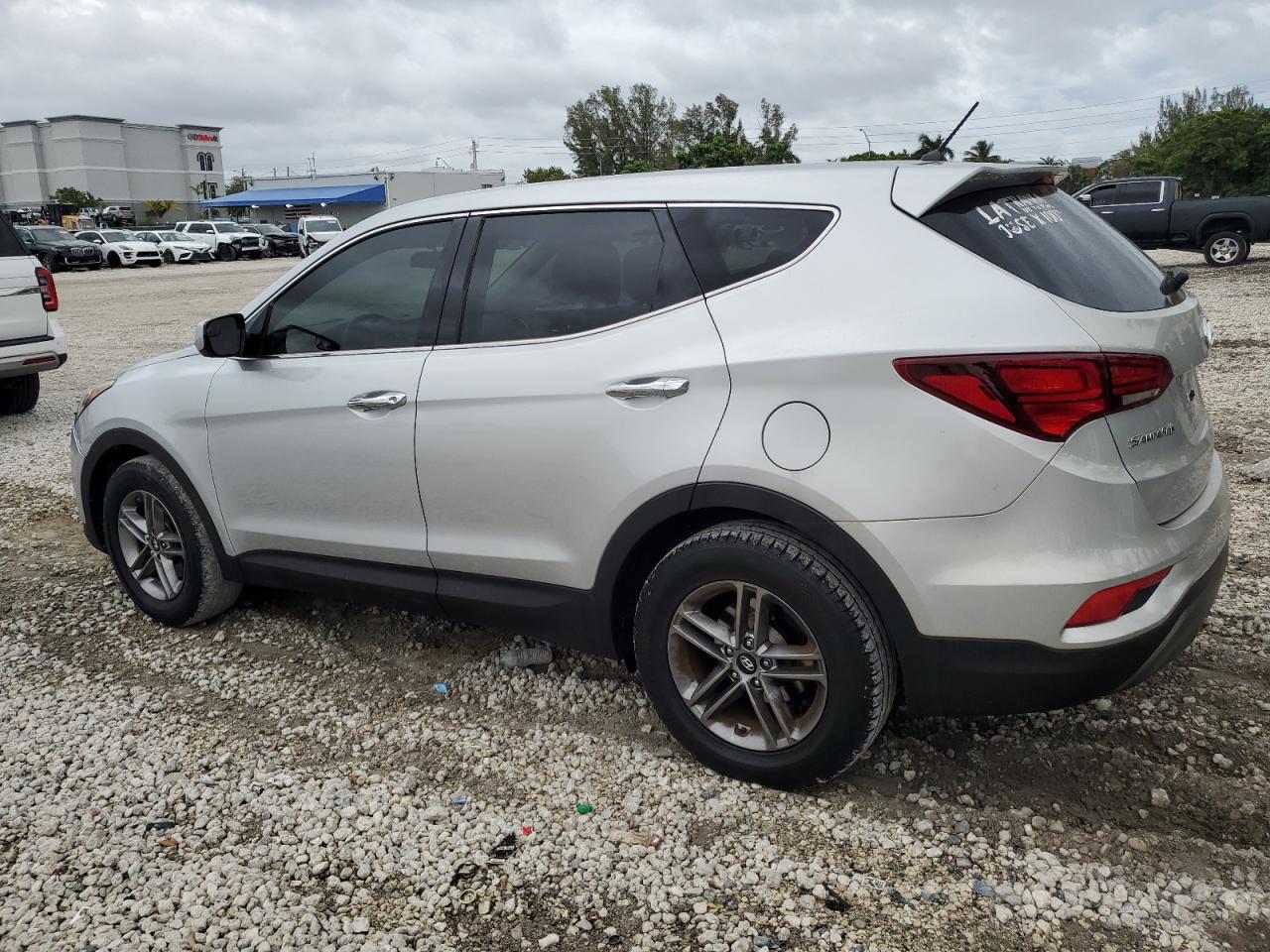 2018 Hyundai Santa Fe VIN 5XYZT3LB5JG551551 Copart auction photo, side damage thumbnail 2