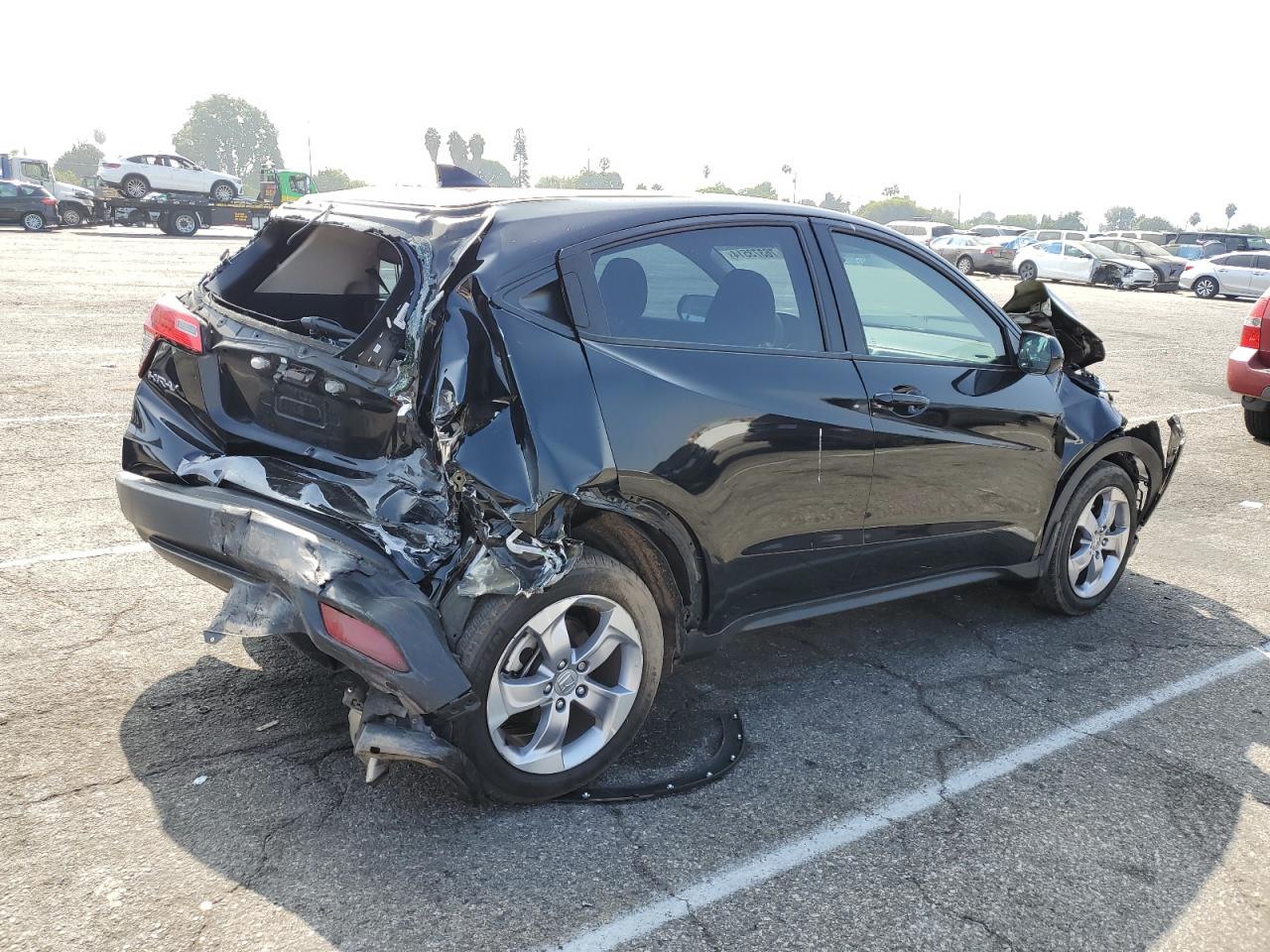 2022 Honda HR-V VIN 3CZRU5H33NM700276 Copart auction photo, front end / rear end damage thumbnail 3