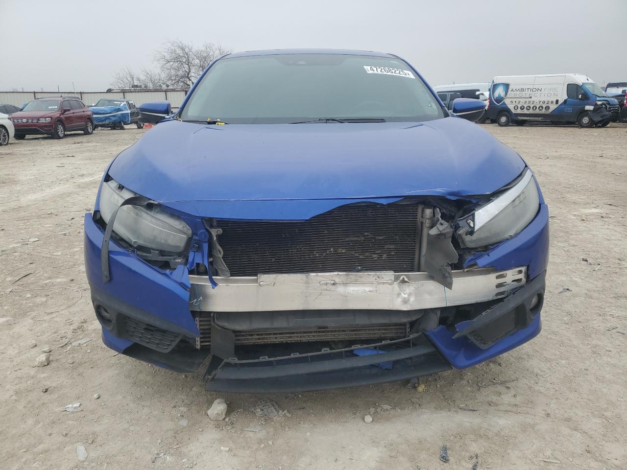 2016 Honda Civic VIN 19XFC1F98GE023377 Copart auction photo, front end / rear end damage thumbnail 5