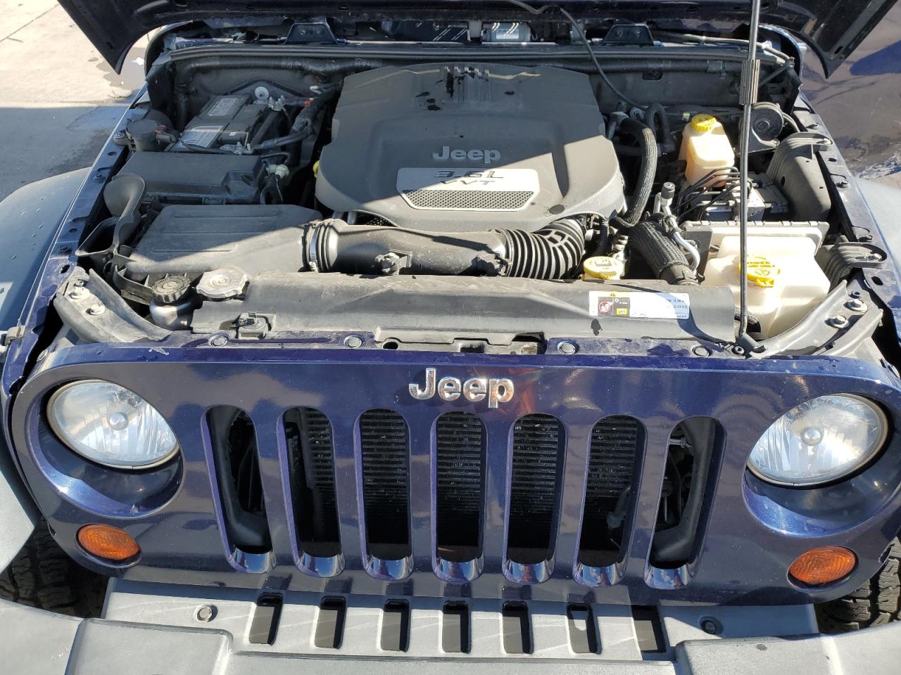 2013 Jeep Wrangler VIN 1C4AJWAG0DL520199 Copart auction photo, side damage thumbnail 12