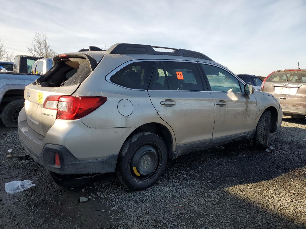 2019 Subaru Outback VIN 4S4BSAFC5K3329977 Copart auction photo, all over damage thumbnail 3