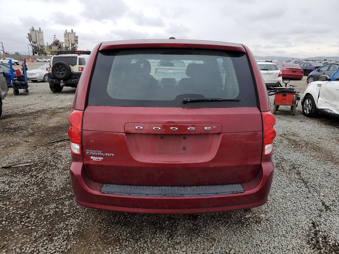 2014 Dodge Caravan VIN 2C4RDGBGXER238319 Copart auction photo, front end damage thumbnail 6